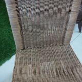 Pair of wicker chairs
