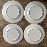 Set of 4 floral pattern dessert plates