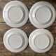 Set of 4 floral pattern dessert plates