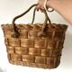Panier tressé vintage