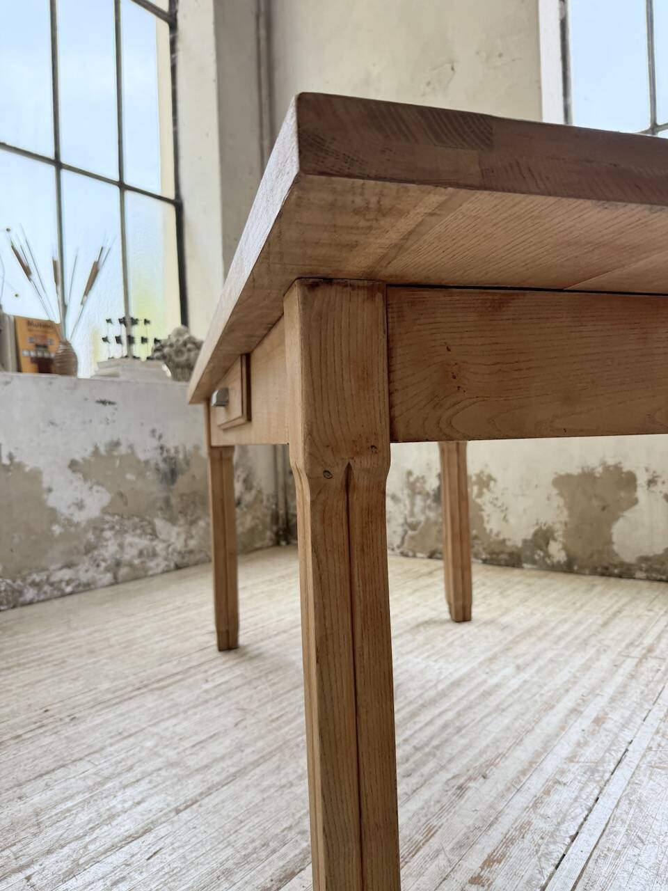 Ancienne table de ferme en chêne