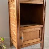 Cube bedside table in oak 1950s