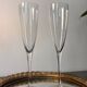 2 Baccarat champagne flutes