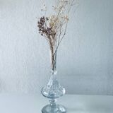 Crystal footed vase