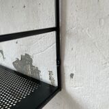 Black metal string shelf