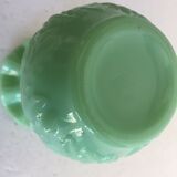 Jade green opaline vase