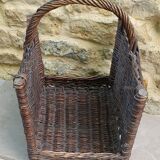 Old wicker box basket