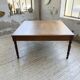 Grande table de ferme XL chêne « carrée » conférence 1950