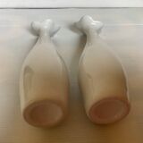 Pair of bowling pin-shaped single-flower vases