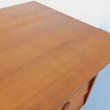 Vintage Scandinavian style executive desk in teak from the 60s