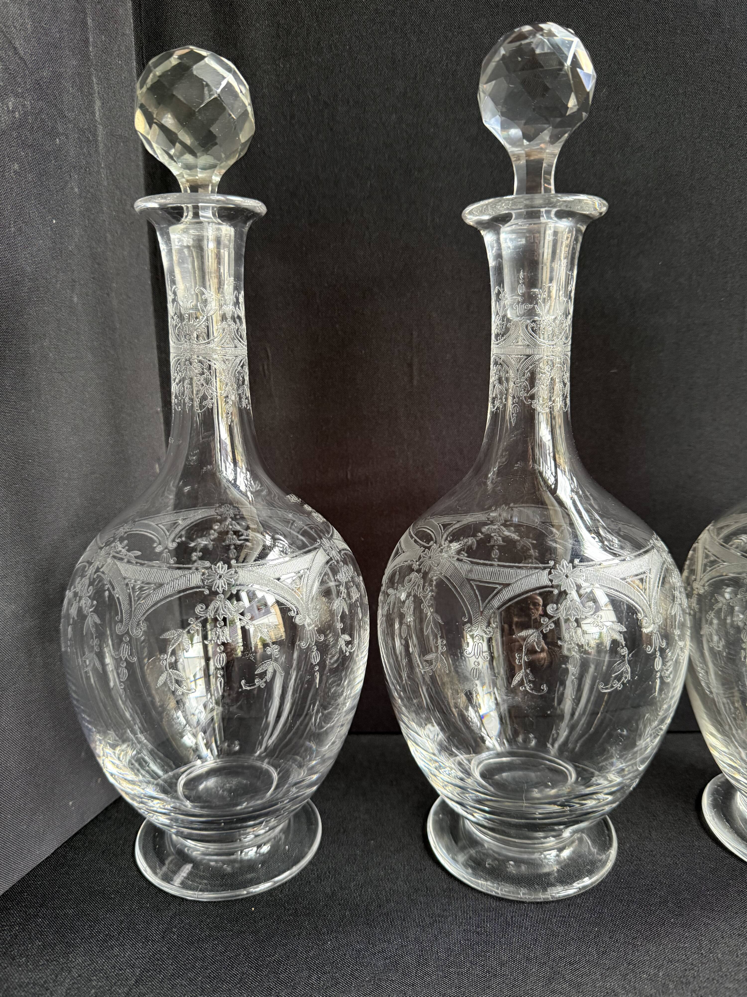 Saint Louis Manon carafe service (sold individually - Stock of 5)