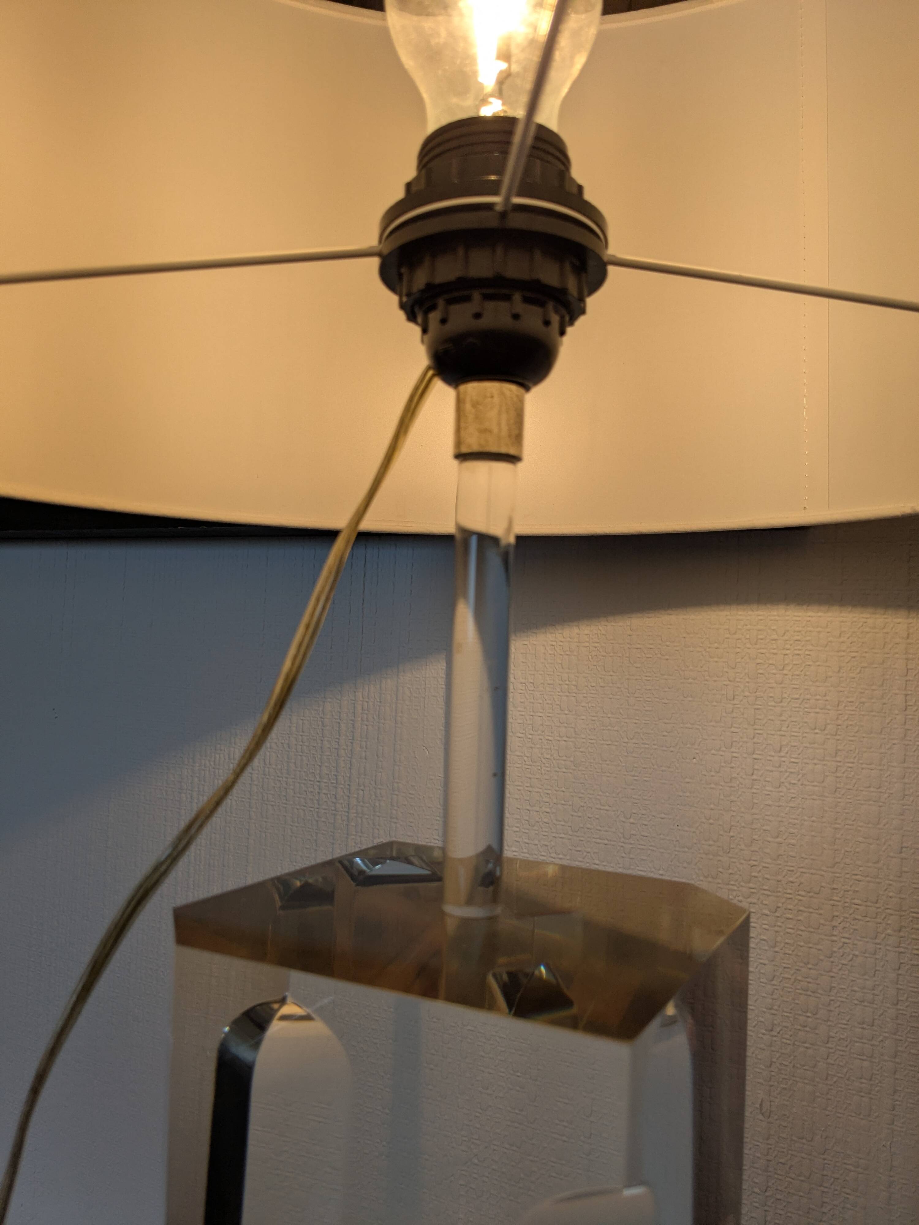 Large sculptural lamp attributed to Alessio Tasca, Italy circa 1970