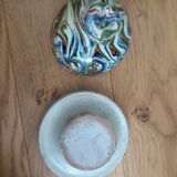 Butter bell in marbled ceramic