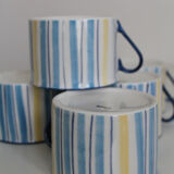 Tasses en grès vintage
