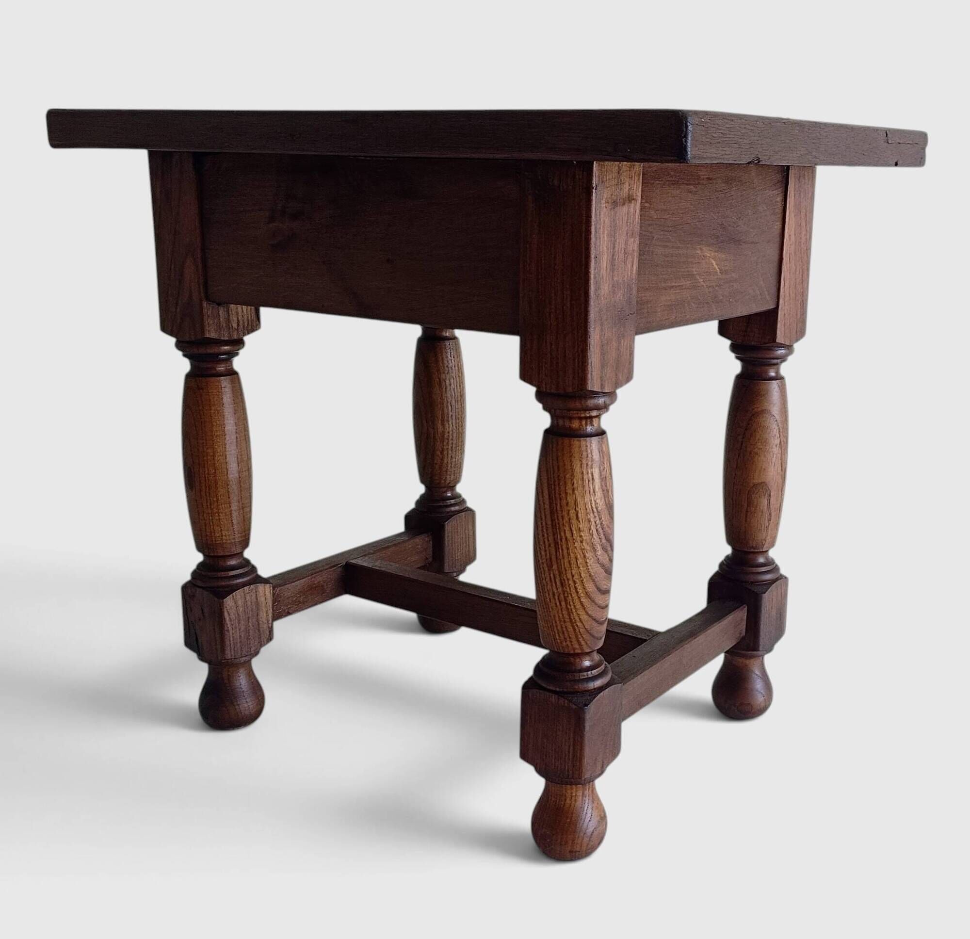 Spanish Castilian Baroque Revival Side Table, Mid-20th Century