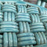 Old twisted ceramic fruit cup