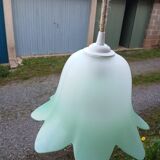 Pair of vintage tulip pendant lights