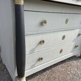 Antique Empire style chest of drawers with detached columns