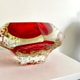 Glass ashtray by Flavio Poli for the House Murano 60'