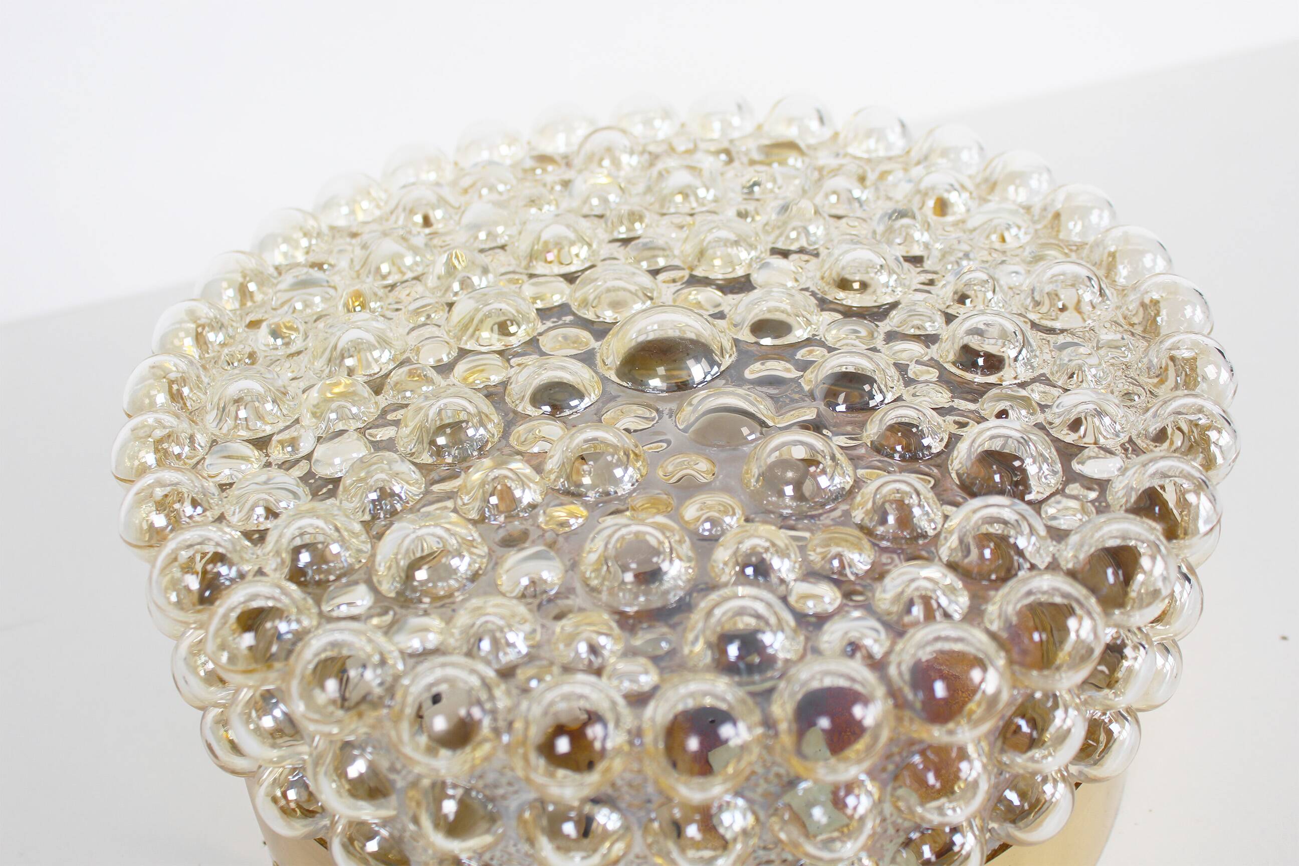 Stunning (26cm) glass bubble flush mount light by Helena Tynell for Glashut