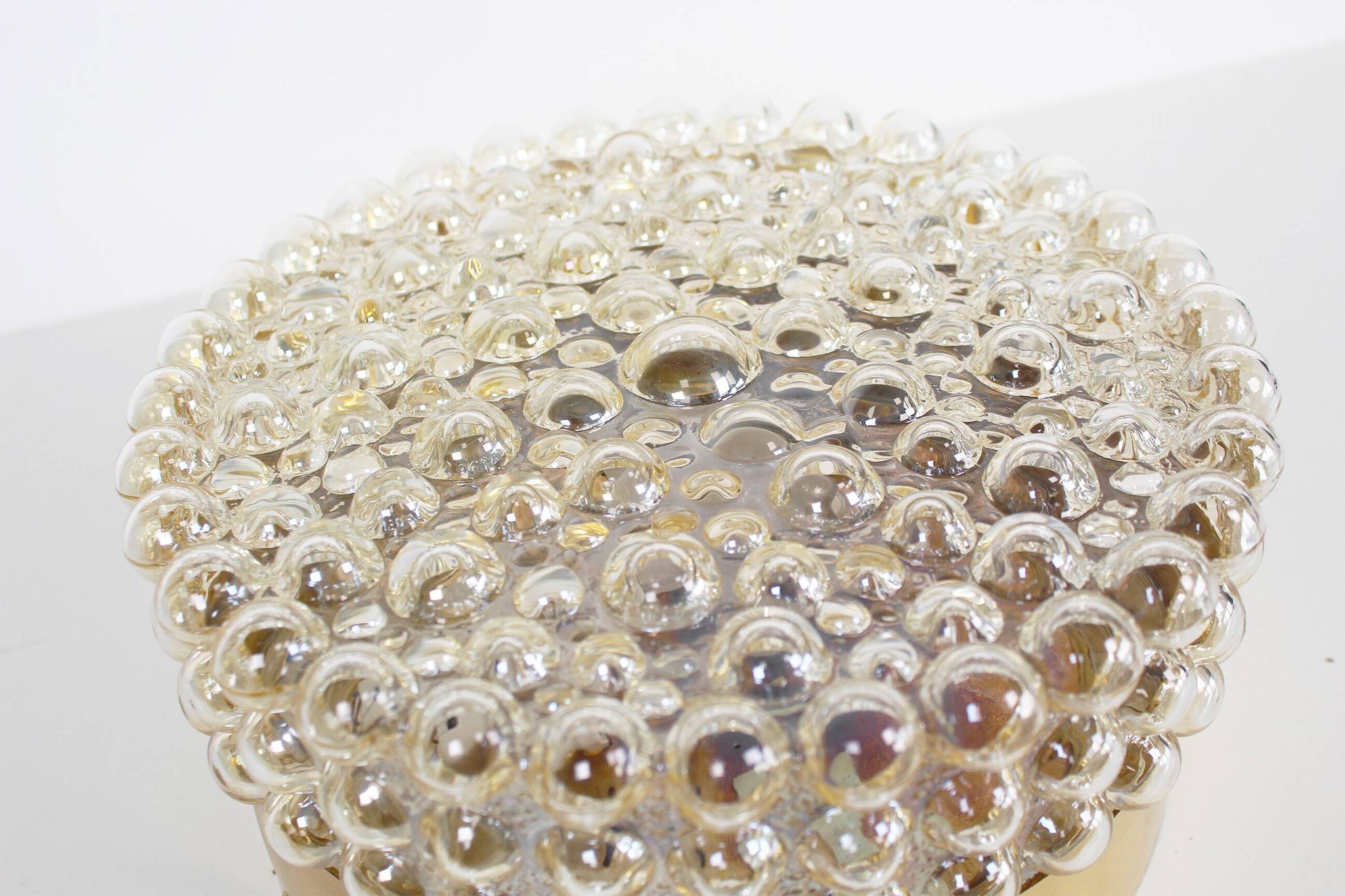 Stunning (26cm) glass bubble flush mount light by Helena Tynell for Glashut