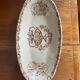 1 iron clay dish HB Choisy le Roi sepia color