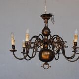 Chandelier style Dutch copper 10 lights