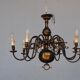 Chandelier style Dutch copper 10 lights