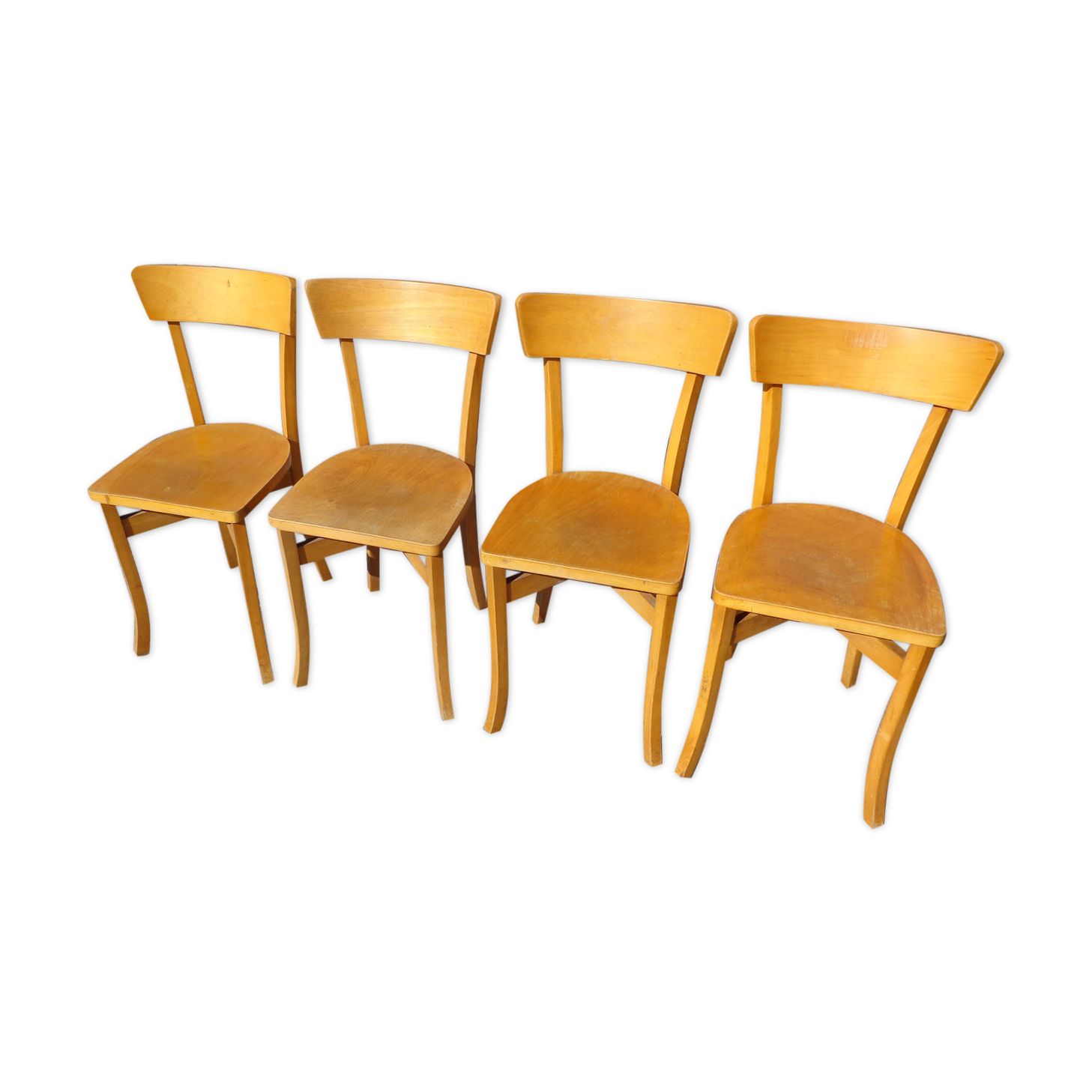 Set of 4 Boclerc Rancy S&L bistro chairs