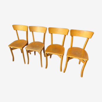 Set of 4 Boclerc Rancy S&L bistro chairs
