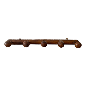 Ancien porte-manteau mural en bois