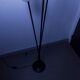 1960 brass cast iron and glass lamppost 3 heads