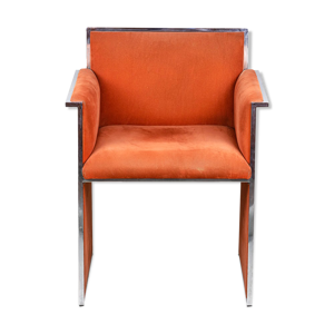 Fauteuil en métal chromé