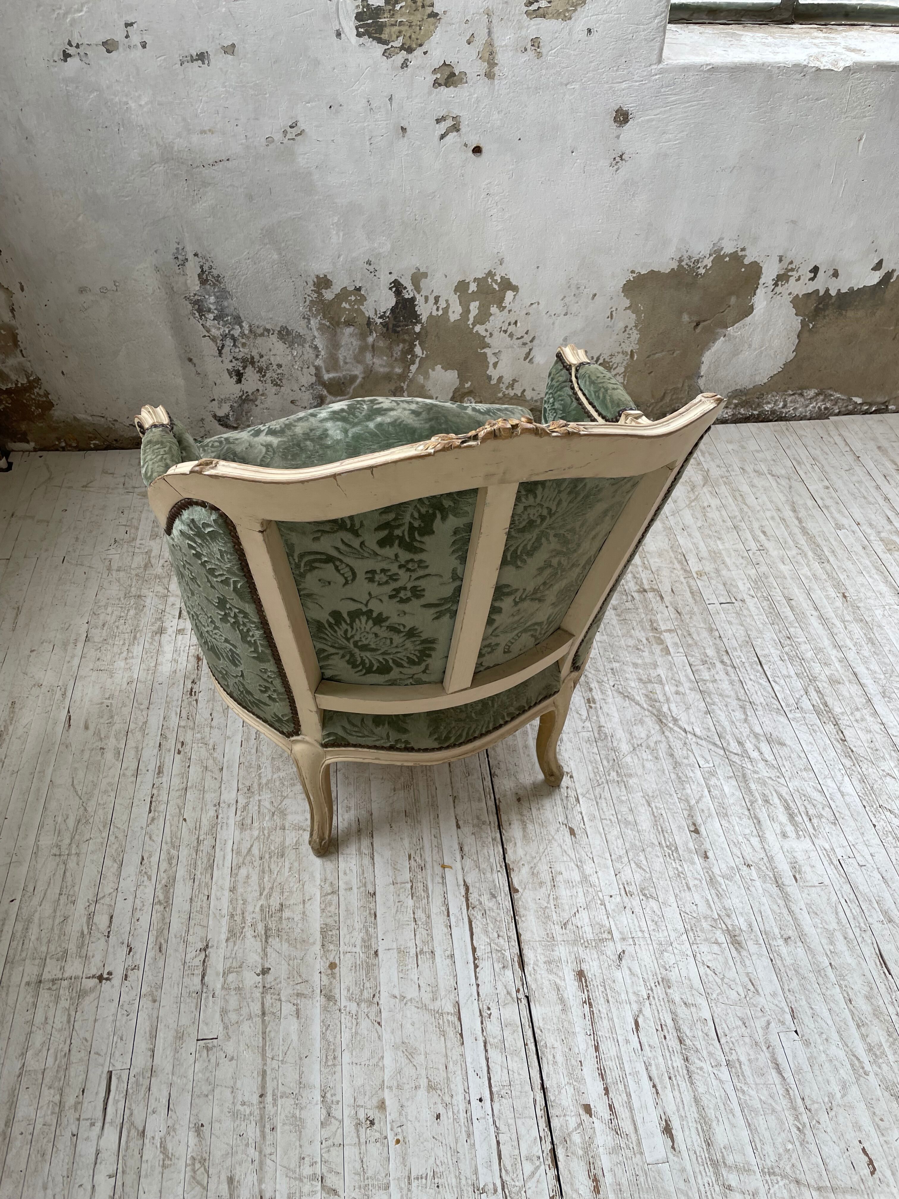 Louis XV shepherdess armchair