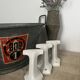 White porcelain coat hook