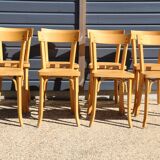 8 chaises baumann n°21 hêtre clair