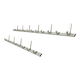 70s design aluminum wall coat rack, 21 hooks