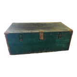 Green ammo chest with letters on it