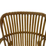 Vintage Rattan Chair Dirk Van Sliedregt Rohe Noordwolde 1960