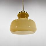 Suspension mid-century en laiton et verre, 1970s