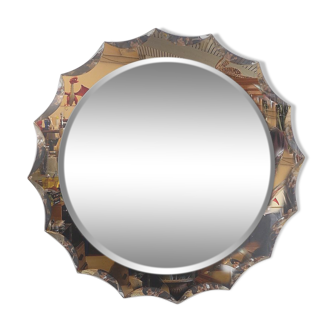 Crystal Art style wall mirror, 1960s