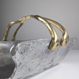 Firewood holder by David Marshall, 1980s