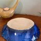 Blue stoneware dish