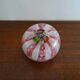 Murano paperweight millefiori and latticino twisted ribbons