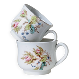 Set of 2 kg luneville polychrome cups