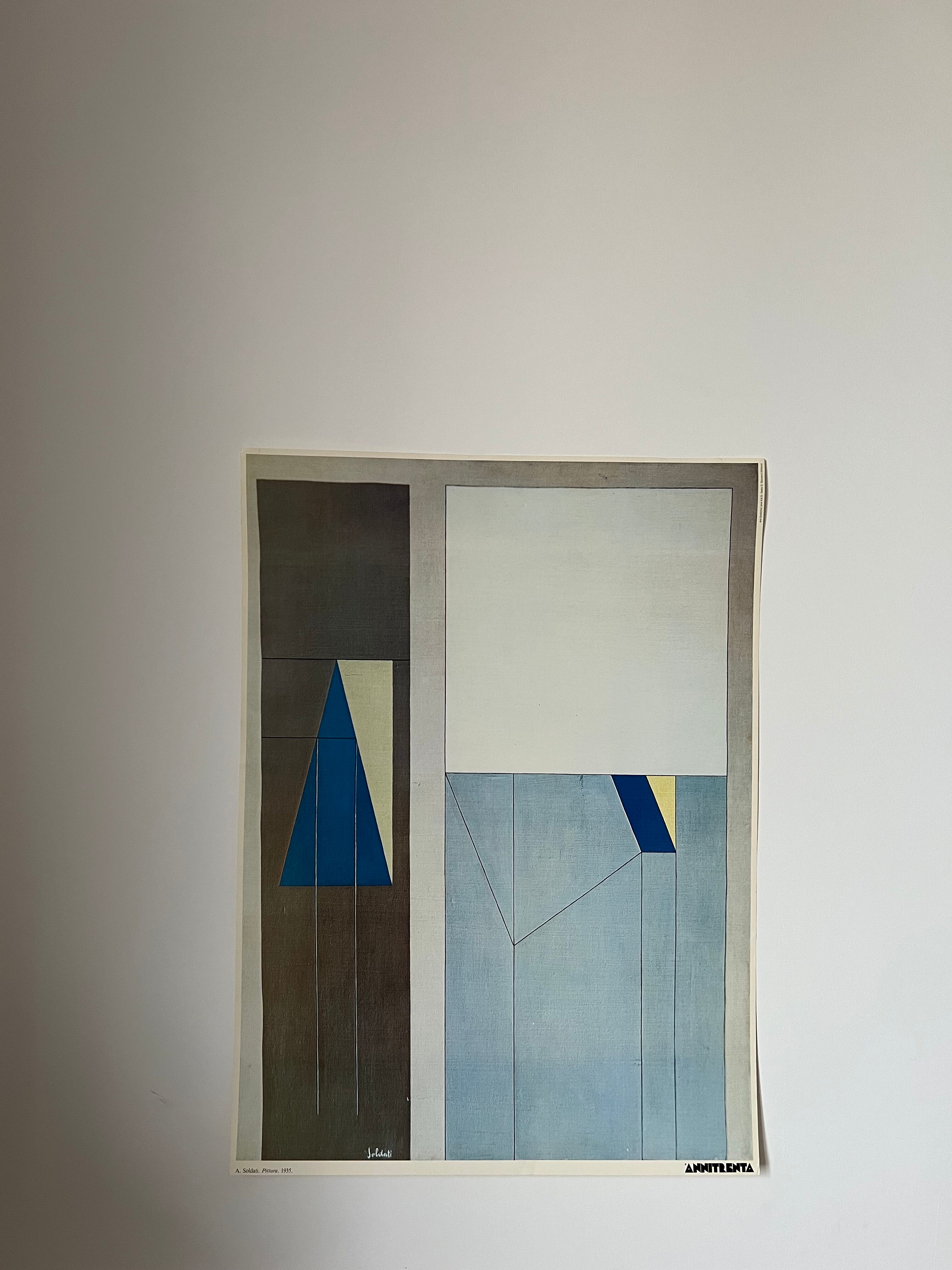 Vintage abstract art poster