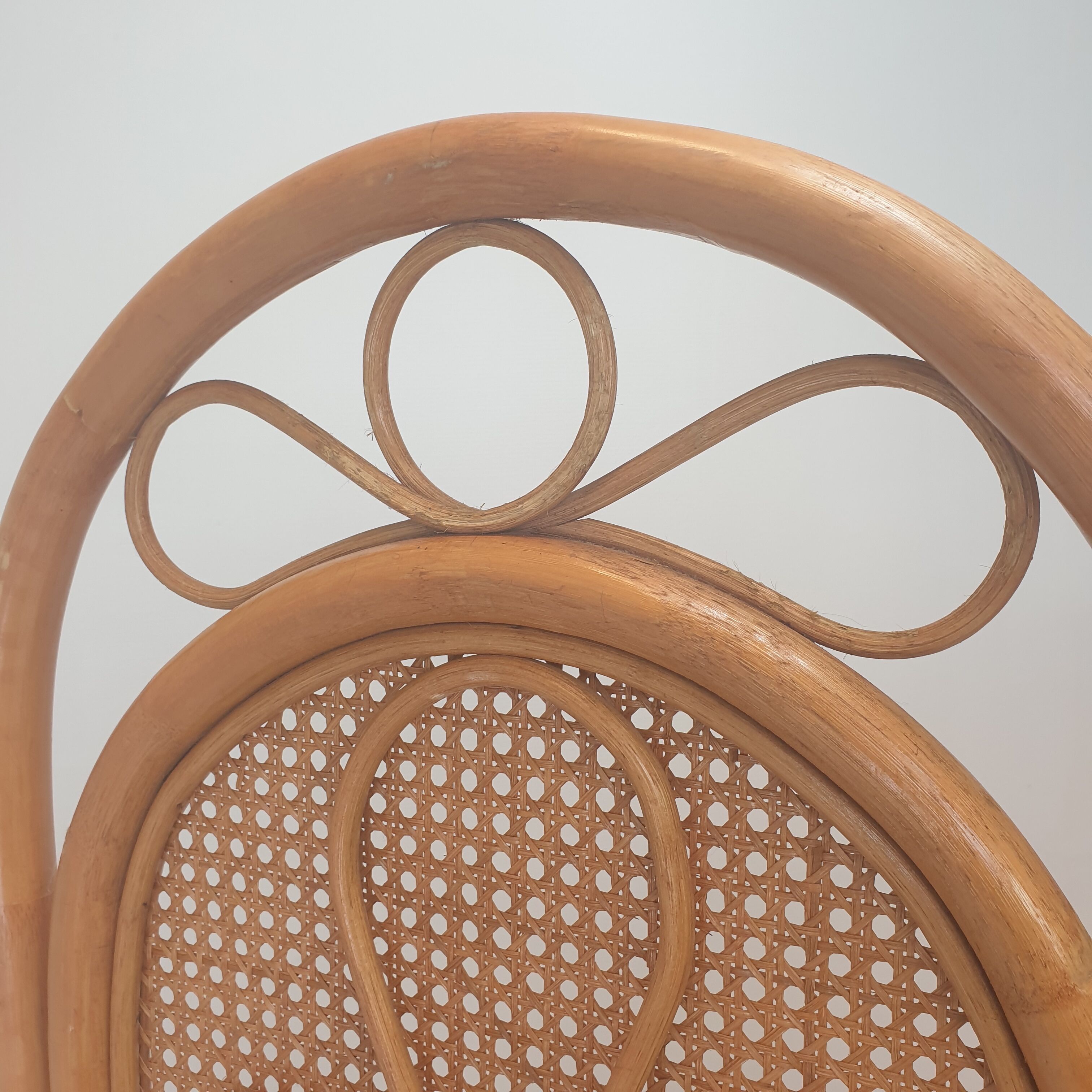 Italian rattan and wicker room divider 1960s