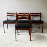 Mid century 1960’s dining table and 4 dining chairs by Nathan