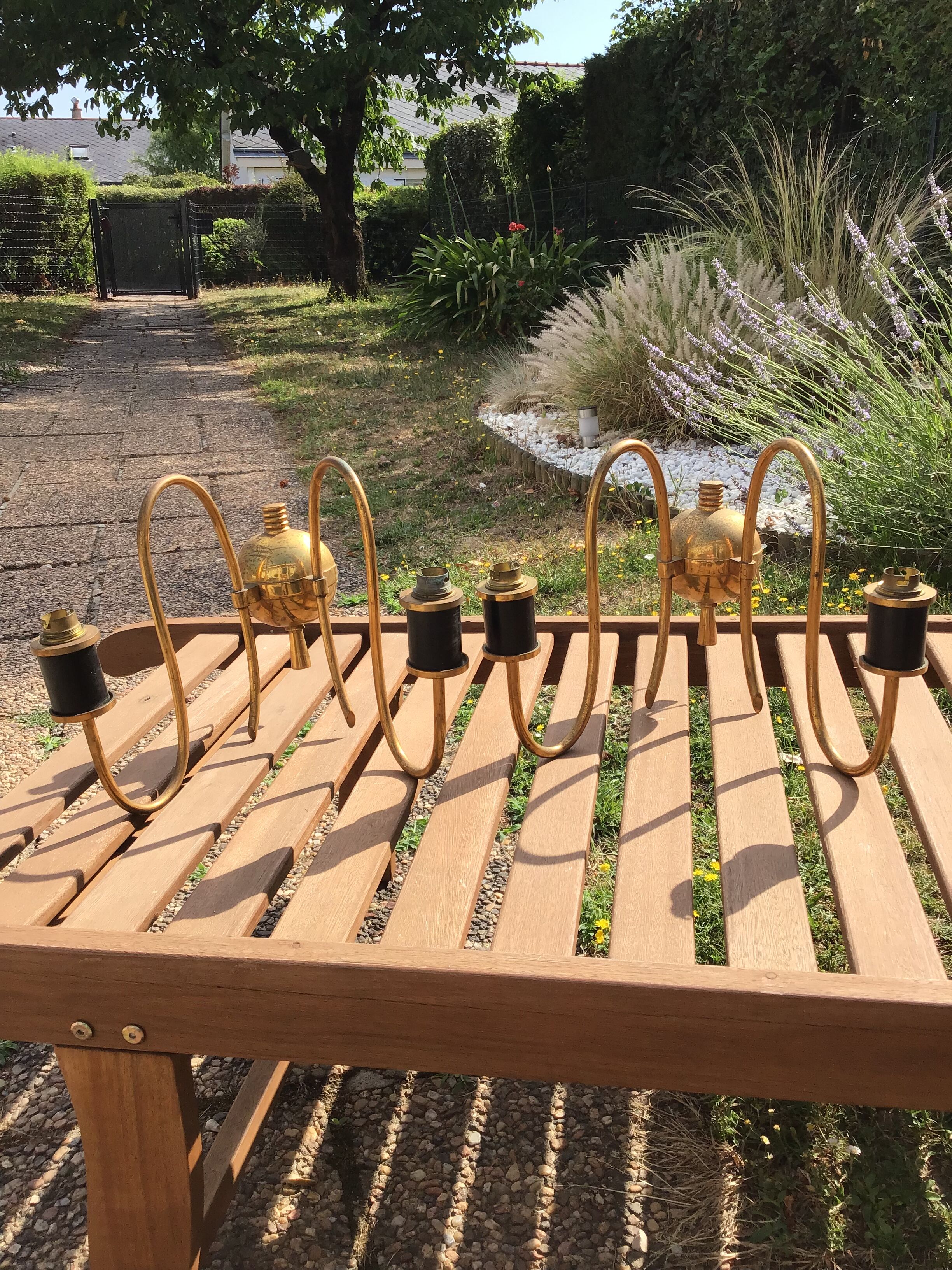Pair of vintage wall lamps