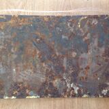 Enamelled plate "La vieille cure"